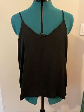 H&M Black V-Neck Spaghetti Strap Camisole